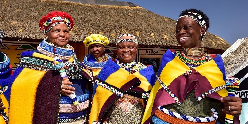 Colourful Ndeble women