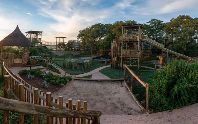 Play area at Shamwari Private Game Reserve - perfect for families on safari in South Africa.